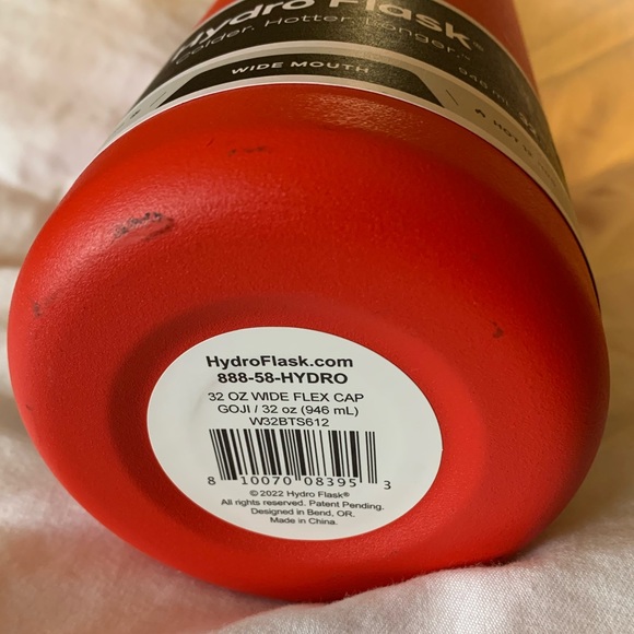 NEW 32 fl oz Hydro Flask Double Wall Insulated Stainless Steel Leak Proof Goji - Picture 7 of 7